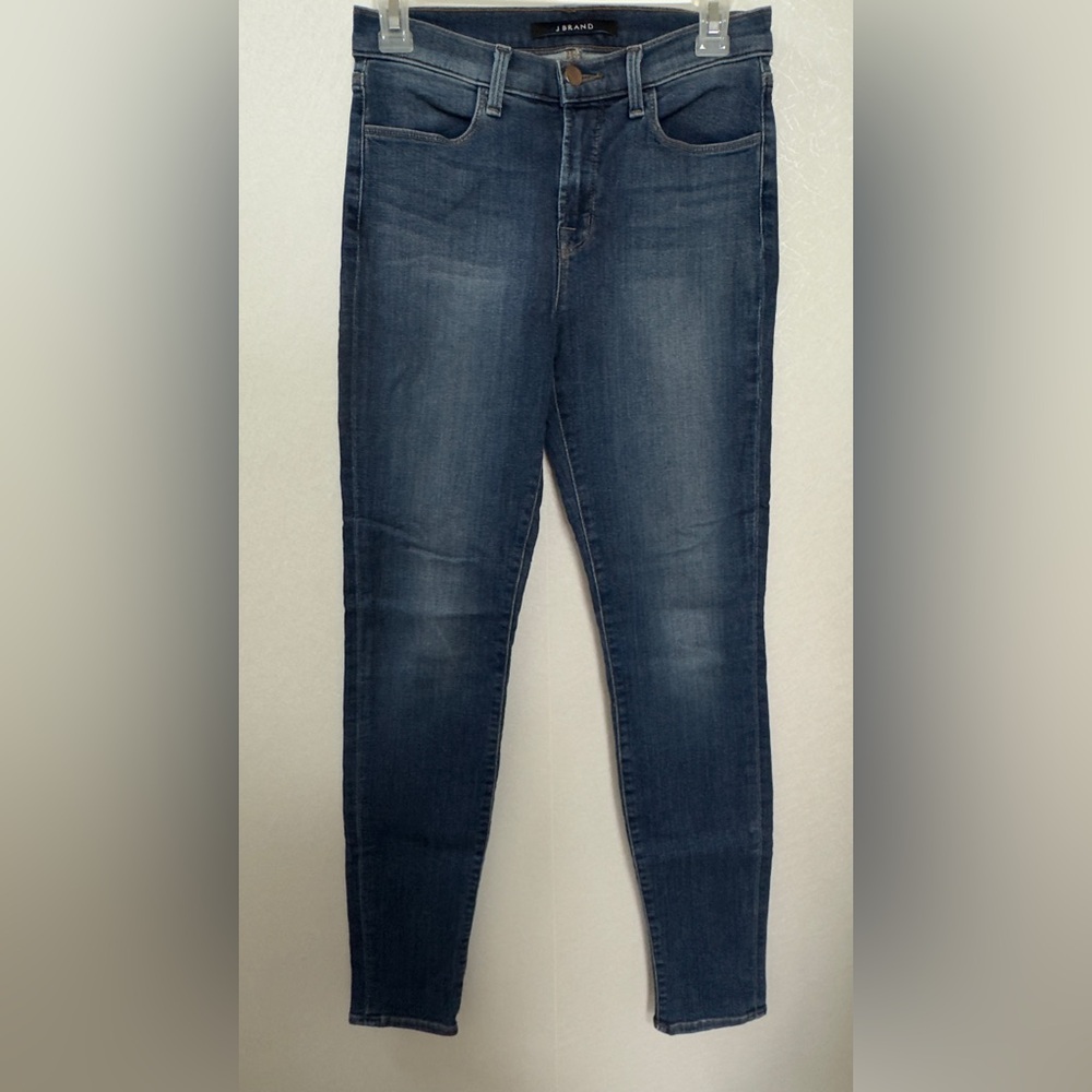 J Brand Maria Skinny Jeans Size 27 Blue Medium Wash High Rise Stretch